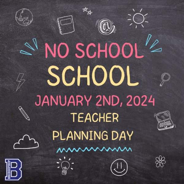 No School Teacher Planning Day